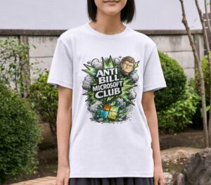 Anti Bill Microsoft Club T-Shirt – Bold Statement Premium Cotton Graphic Tee