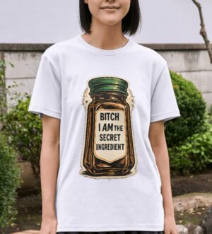 Secret Ingredient Jar Humor Premium Cotton T-Shirt | Soft Unisex Graphic Tee