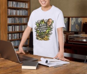 Anti Larry BlackRock Club T-Shirt – Bold Statement Premium Cotton Graphic Tee