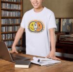 Dual Mood Smile Sun Premium Cotton T-Shirt | Soft Unisex Graphic Tee Streetwear