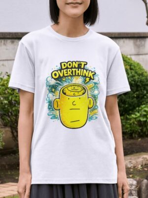 Don’t Overthink – Minimalist Motivation Unisex T-Shirt (100% Cotton)