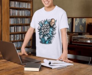 Anti Steve Apple Club T-Shirt – Bold Statement Premium Cotton Graphic Tee