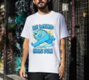 Be Weird Have Fun Funny Fish Body Premium Cotton T-Shirt | Soft Unisex Graphic Tee