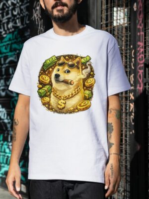 Doge Crypto – Premium Dogecoin & Blockchain for Crypto Traders and Investors Unisex T-Shirt (100% Cotton)