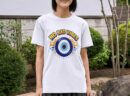 No Bad Vibes Evil Eye Protection Premium Cotton T-Shirt | Soft Unisex Graphic Tee