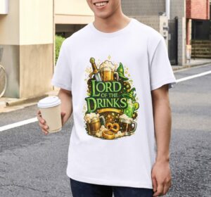 Lord of the Drinks St. Patrick’s Beer Magic Premium Cotton T-Shirt | Soft Unisex Graphic T