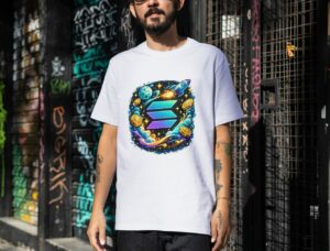 Solana Rocket Crypto Unisex T-Shirt (100% Cotton)