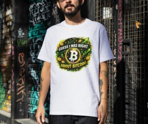 Guess I Was Right About Bitcoin Unisex T-Shirt (100% Cotton)
