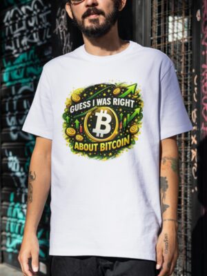 Guess I Was Right About Bitcoin Unisex T-Shirt (100% Cotton)