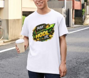 Just HODL It Crypto Trading Unisex T-Shirt (100% Cotton)