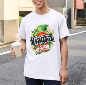 Viagra The Dicker Picker Upper Parody Premium Cotton T-Shirt | Soft Unisex Graphic Tee
