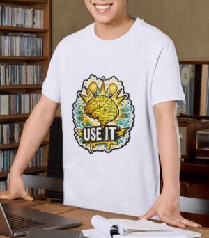 Use It Brain – Creative Intelligence Unisex T-Shirt (100% Cotton) – Premium Graphic Tee