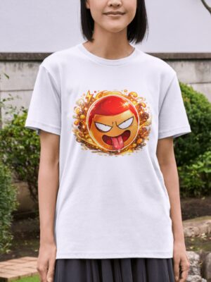 Playful Anime Emoji Explosion Unisex T-Shirt (100% Cotton)