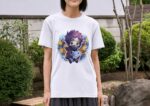 Cute Anime Ninja Dolphin Unisex T-Shirt (100% Cotton)