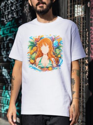 Nami One Piece Unisex Graphic T-Shirt – Bold Anime Cotton Streetwear Tee