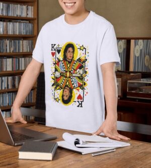 King of Hearts Pop Star Premium Cotton T-Shirt | Soft Unisex Graphic Tee