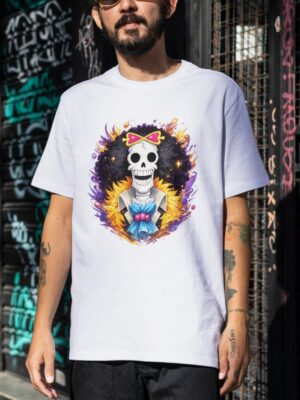 Brook One Piece Unisex Graphic T-Shirt – Bold Anime Cotton Streetwear Tee