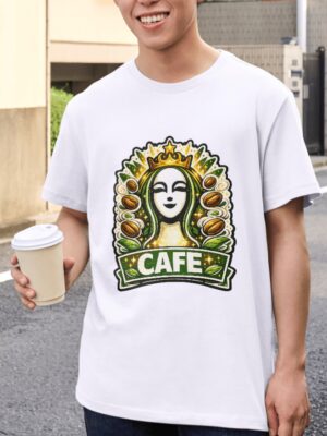 Queen – Royal Café Lover Design Unisex T-Shirt (100% Cotton) – Premium Graphic Tee