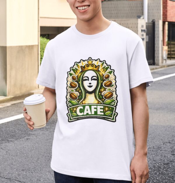 Queen – Royal Café Lover Design Unisex T-Shirt (100% Cotton) – Premium Graphic Tee