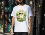 No Probllama Tropical Llama – Summer Vibes & Chill Energy Unisex T-Shirt (100% Cotton)