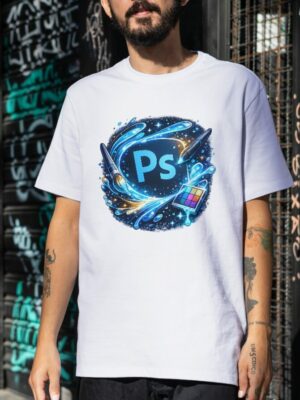 Photoshop Creative – Design Bold, Sip Strong Unisex T-Shirt (100% Cotton)