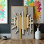 Architectural Sunburst Relief – Modern Abstract Wall Art Print