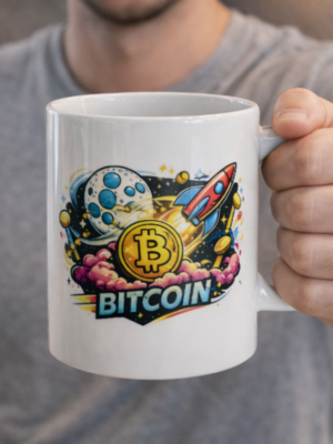 Bitcoin To The Moon Mug