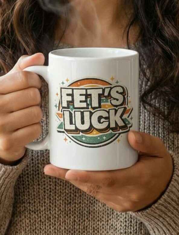 Fet’s Luck Retro Space Hunter Style Mug