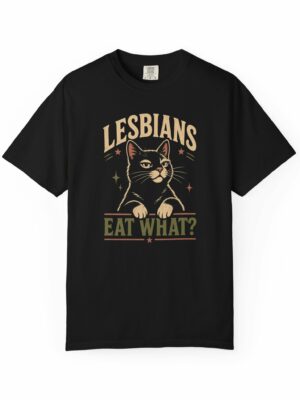 Lesbian Cat Pun Pride Graphic Tee