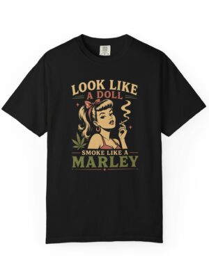 Retro Smoke Doll Counterculture Funny Graphic Tee
