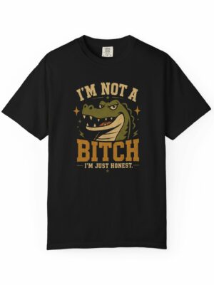 Blunt Alligator Honest Attitude Funny Graphic Tee