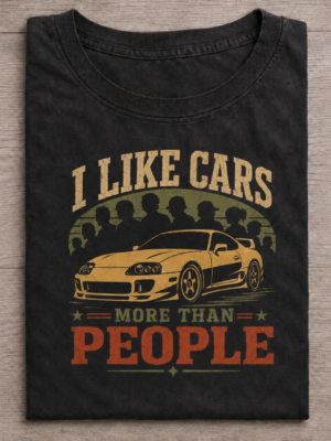 Car Lover More Than People Funny Graphic Tee