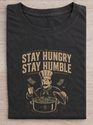 Stay Hungry Stay Humble Money Chef Graphic Tee