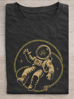 Floating Astronaut Cosmic Explorer Graphic Tee