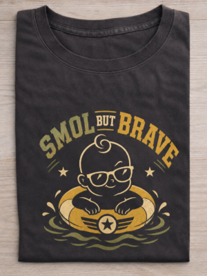 Smol but Brave Baby Float Graphic Tee