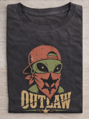 Outlaw Alien Western Graphic Tee