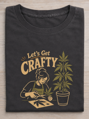 Lets Get Crafty Botanical Hobby Retro Graphic Tee