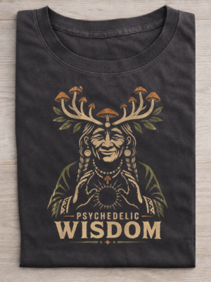 Psychedelic Wisdom Shaman Vision Graphic Tee