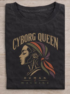 Cyborg Queen Human Machine Graphic Tee