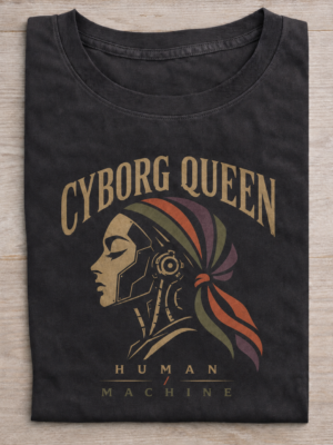 Cyborg Queen Human Machine Graphic Tee