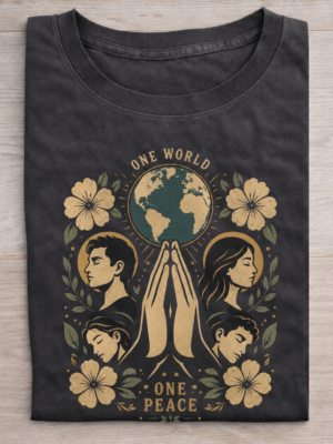 One World One Peace Unity Graphic Tee