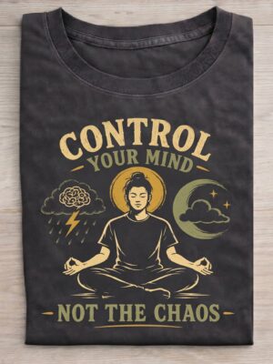 Control Your Mind Not The Chaos Meditation Graphic Tee