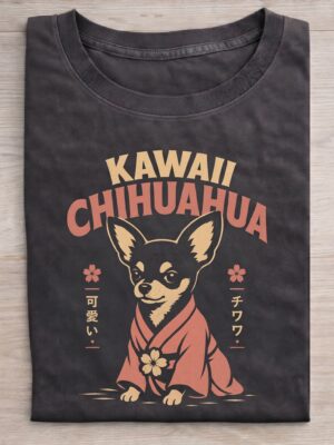 Kawaii Chihuahua Dog Lover Vintage Graphic Tee