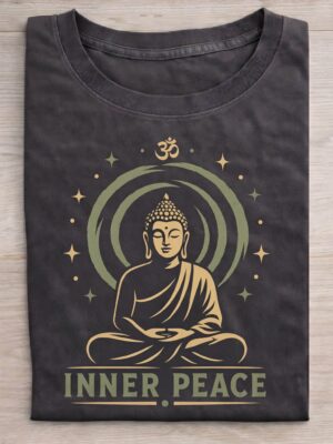 Inner Peace Buddha Meditation Graphic Tee