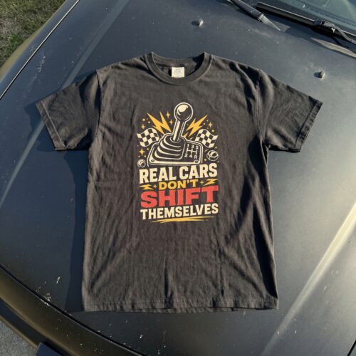 Manual Gear Car Enthusiast Sarcastic Humor Unisex Graphic Tee photo review