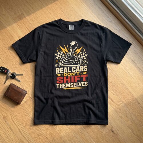 Manual Gear Car Enthusiast Sarcastic Humor Unisex Graphic Tee photo review
