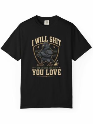 Petty Pigeon Rude Humor Revenge Bird Funny Graphic Tee