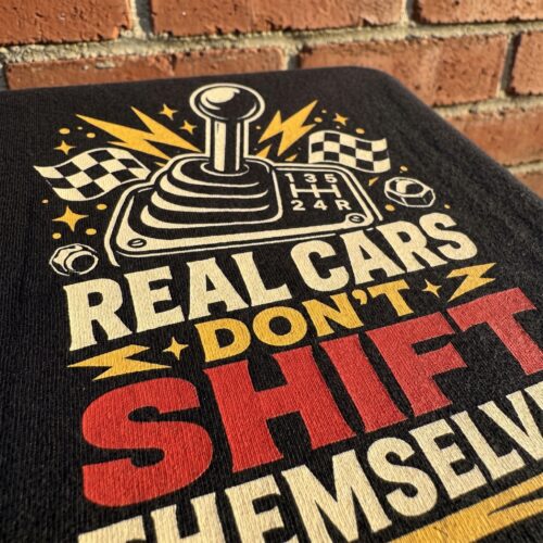 Manual Gear Car Enthusiast Sarcastic Humor Unisex Graphic Tee photo review
