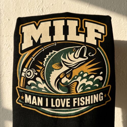 Man I Love Fishing Angler Cute Humor Unisex Graphic Tee photo review