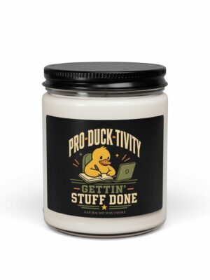 Pro-Duck-Tivity Funny Duck Soy Candle